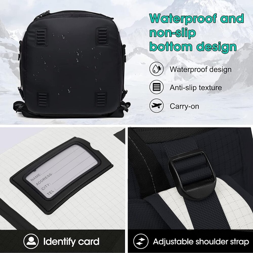 Snowboard Waterproof  Boots Travel Backpack 55L - Picture 8 of 9